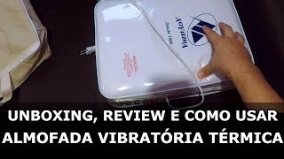 Almofada Vibratória Térmica Aoyama  Review e Como Usar [upl. by Osmund]