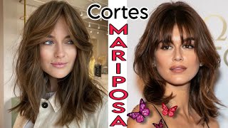 Tendencia Cortes de Cabello MARIPOSA Ideal para todo Tipo de Rostro y cualquier edad BUTTERFLY CUT [upl. by Ming485]