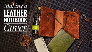 Making a Leather Notebook Cover [upl. by Assennav]