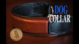 Making a Raised Leather Martingale Dog Collar [upl. by Knighton]