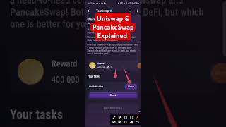 TapSwap Cenima Code l 29 September 2024 I Uniswap amp PancakeSwap Explained tapswap tapswapcode [upl. by Imoyaba]