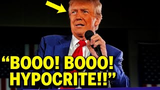 Trump Loudly BOOED OFF STAGE MidSpeech [upl. by Ambrosio517]