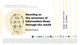 ⚘ Meaning as the structure of information flows through the world ☀ Daniel Polani [upl. by Seidler]