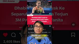 Dhabitah Sabri Layak Ke Separuh Akhir Acara Terjun 3M dhabitahsabri dhabitah diving malaysia [upl. by Nikoletta168]