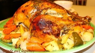 Thanksgiving Turkey Moroccan Style part1 Comment préparer une dinde style maison [upl. by Lledniw]