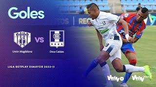 Unión Magdalena vs Once Caldas goles  Liga BetPlay Dimayor 2023 2  Fecha 12 [upl. by Kubetz]