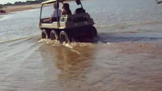 Amphibious vehicle mark 5 on the cimarron river [upl. by Sefton]