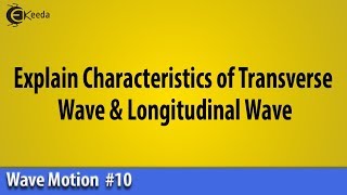 Explain Characteristics of Transverse Wave amp Longitudinal Wave  Wave Motion  Basic Physics [upl. by Nileak642]