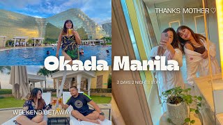 OKADA VLOG  2 nights stay in a 5 star hotel in manila [upl. by Emylee]