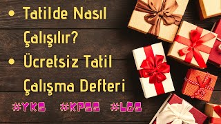 TATİL DERS ÇALIŞMA PROGRAMI  Tatilde Nasıl Ders Çalışılır  YKS  LGS  KPSS [upl. by Nnylyak]