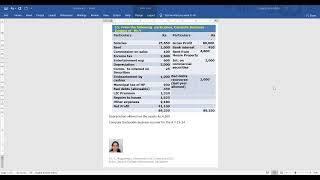 Inadmissible Business Expenses and income  C Nagadeepa [upl. by Carmella]