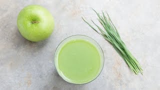 Beautiful Skin with Green Apple Wheatgrass Detox Juice [upl. by Tedmund]