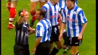 What does Di Canio do when he gets a red card [upl. by Arahsak895]