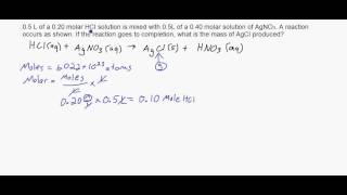 Example of an advanced stoichiometry problem [upl. by Attenyw]