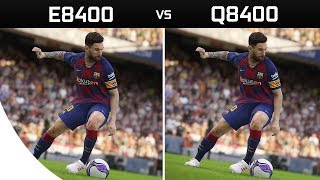 PES 2020  Core 2 Duo E8400 vs Core 2 Quad Q8400 [upl. by Dlanigger396]