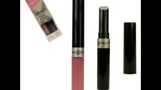 Maxfactor Lipfinity Lip color Review [upl. by Ardnola]