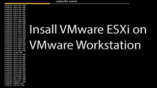 How to Install VMware ESXI  Installation ESXI on VMware Workstation [upl. by Ayenet612]