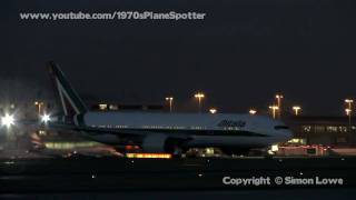 Alitalia B772 IDISA New revised colours MAN 101209 [upl. by Tenrag749]