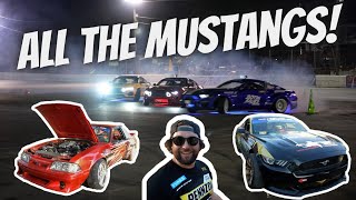 PIT WALK AND TALK  What Cars Are At The Biggest Mustang Drift Event [upl. by Adyahs]