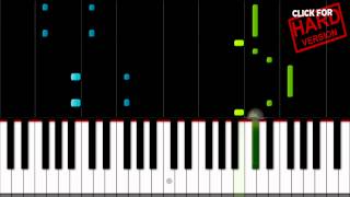 HOW TO PLAY quotTimberquot  Pitbull ft Keha  EASY Piano Tutorial Synthesia [upl. by Arrakat157]