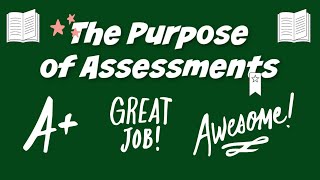 Purpose of Assessments The Why [upl. by Schild]