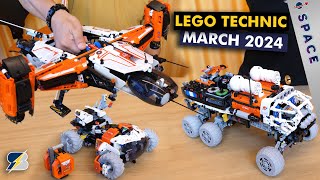 2024 March LEGO Technic Space Sets  Designer Presentation features amp new parts [upl. by Erej]