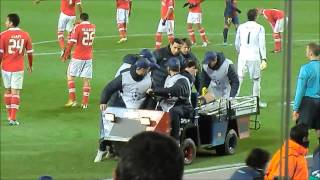 Messis injury vs Benfica View from stands 5122012 [upl. by Eelinej]