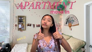 college apartment move in ⭐️ pt 2 [upl. by Roumell]