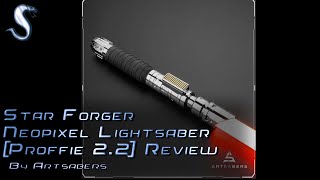 Lightsaber Review  Star Forger Proffie 22 Smooth Swing by Artsabers [upl. by Charmain]