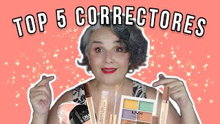 TOP 5 CORRECTORES Especial piel madura😍 [upl. by Revlis]