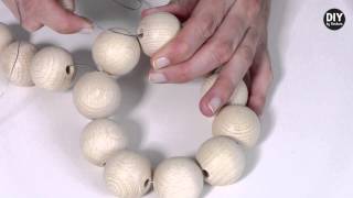 DIY by Panduro Home Deco by Me Wooden Balls [upl. by Wehner]