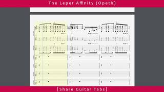 Share Guitar Tabs The Leper Affinity Opeth HD 1080p [upl. by Peednas687]