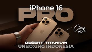 BENERAN CAKEP Unboxing iPhone 16 Pro Desert Titanium Indonesia Day One Release in Malaysia [upl. by Eelrebmyk592]