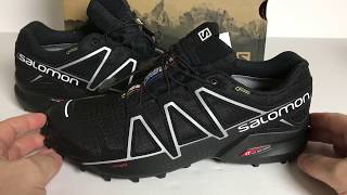 Salomon SpeedCross 4 Mens Hiking Trail Running Outdoor and Gym Shoes in Black [upl. by Mundy531]