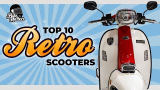 Top 10 Retro Scooters 2020 [upl. by Ynatsed]