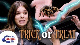 Hailee Steinfeld Plays Terrifying Game With A Tarantula 🕷️  Capital [upl. by Mckale665]