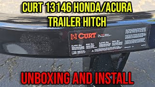 CURT 13146 TRAILER HITCH UNBOXING amp INSTALL HONDA PILOT TEST FITTING amp INSTALLATION QUALITY CHECK [upl. by Nnaj]