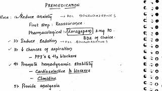 Anaesthesia Part 3 Premedication [upl. by Esyak148]