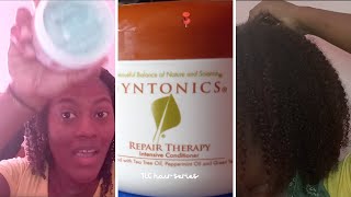 Hair Testing Syntonics Repair Therapy Intensive Conditioner [upl. by Koziarz]