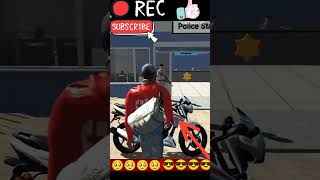 ® Indian bike game police station cigaret trick viral short gaming shorts ☠️☠️ [upl. by Elag595]