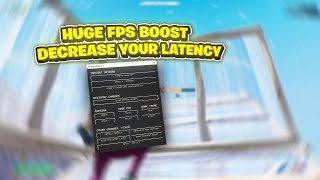 How To Boost Your FPS amp Fix FPS Drops In Fortnite Chapter 5 Season 2 Decrease Latency [upl. by Shandra]