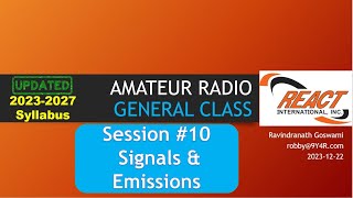 Session 10  General Class 20232027  Amateur Radio Training  by 9Y4R [upl. by Hamil932]