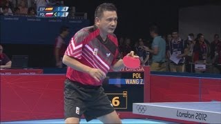 Mens Table Tennis Singles 2nd Round  ESP v POL  London 2012 Olympics [upl. by Immas]