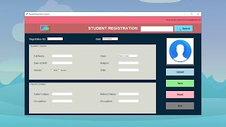 Student Registration System with Database Using Python  GUI Tkinter Project  Part 1 [upl. by Wonacott]