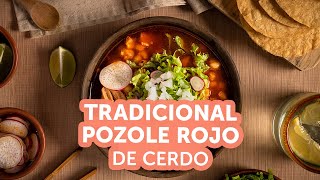 Tradicional Pozole Rojo de Cerdo  Kiwilimón [upl. by Weisbart]