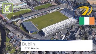 RDS Arena Dublin  Leinster Rugby  Google Earth  2016 [upl. by Rab]