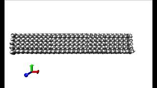 Deformation of a diamond nanowire until it breaks [upl. by Neliac445]