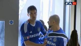 FA Cup Final 2010  Ballack injury  exclusive behind the scenes [upl. by Lebbie653]