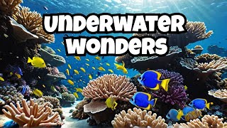 Underwater Live Colorful amp Rare Footage  Marine Life Sea Animals and Coral Reef [upl. by Reseta]