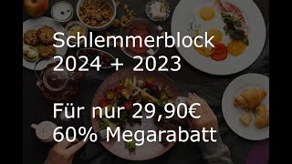 Schlemmerblock 2024  2023 60 Rabatt [upl. by Amersham941]